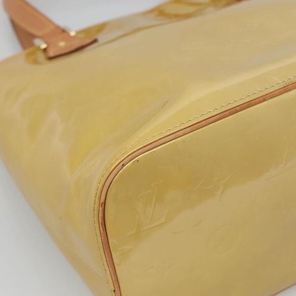 LOUIS VUITTON Monogram Vernis Houston Hand Bag Beige M91004 - Picture 14 of 16